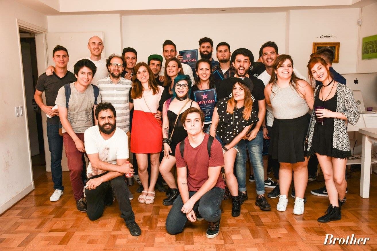 A graduating group of students