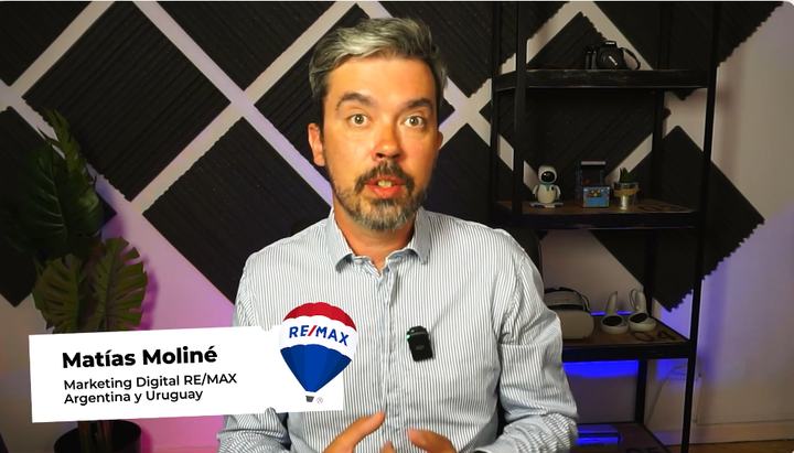 Instructor recording a RE/MAX lesson